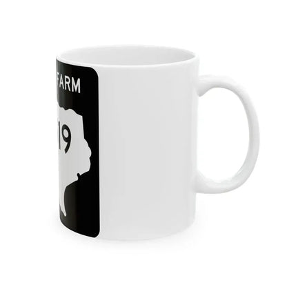 Texas FM 1519 (Texas) (Road Sign) White Coffee Mug - Go Mug Yourself