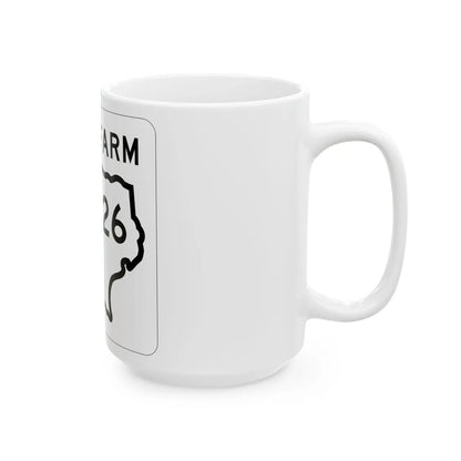 Texas FM 1526 1956 (Texas) (Road Sign) White Coffee Mug - Go Mug Yourself