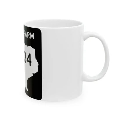 Texas FM 1534 (Texas) (Road Sign) White Coffee Mug - Go Mug Yourself