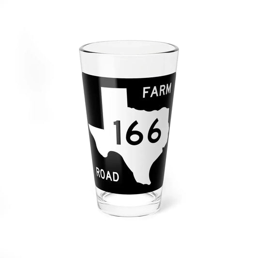 Texas FM 166 (Texas) (Road Sign) Pint Glass 16oz 16oz - Go Mug Yourself