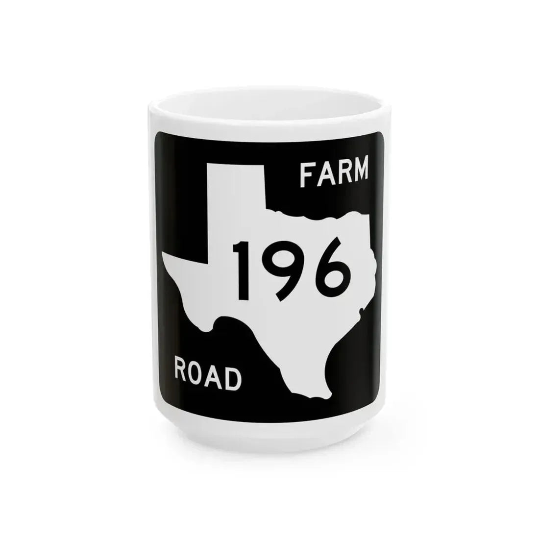 Texas FM 196 (Texas) (Road Sign) White Coffee Mug 15oz - Go Mug Yourself