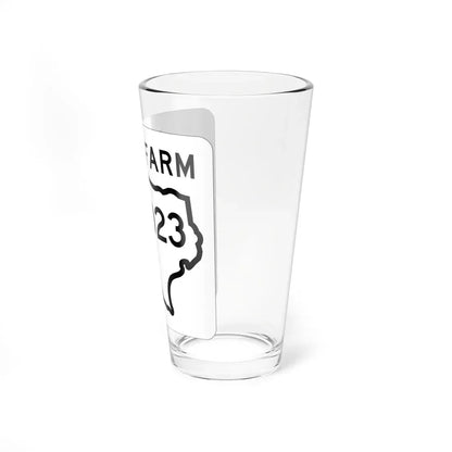 Texas FM 2023 1956 (Texas) (Road Sign) Pint Glass 16oz - Go Mug Yourself