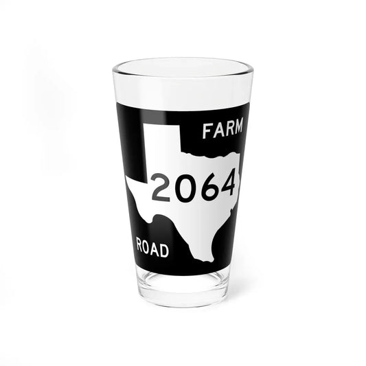 Texas FM 2064 (Texas) (Road Sign) Pint Glass 16oz 16oz - Go Mug Yourself