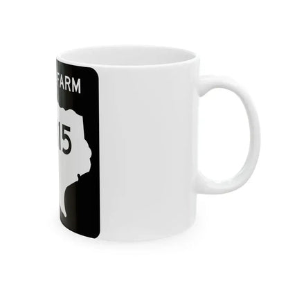 Texas FM 2115 (Texas) (Road Sign) White Coffee Mug - Go Mug Yourself