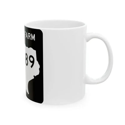 Texas FM 2689 (Texas) (Road Sign) White Coffee Mug - Go Mug Yourself