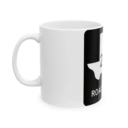 Texas FM 2695 (Texas) (Road Sign) White Coffee Mug - Go Mug Yourself