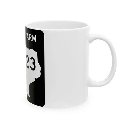 Texas FM 3023 (Texas) (Road Sign) White Coffee Mug - Go Mug Yourself