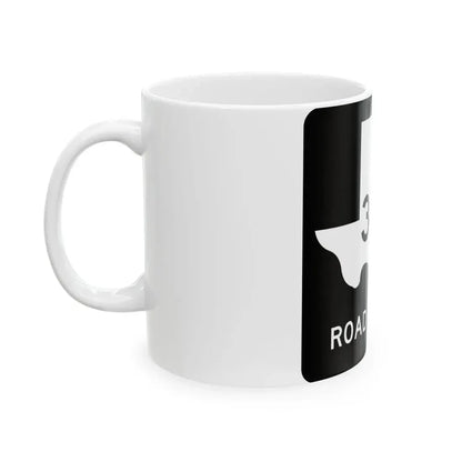 Texas FM 3044 (Texas) (Road Sign) White Coffee Mug - Go Mug Yourself