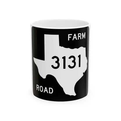 Texas FM 3131 (Texas) (Road Sign) White Coffee Mug 11oz - Go Mug Yourself