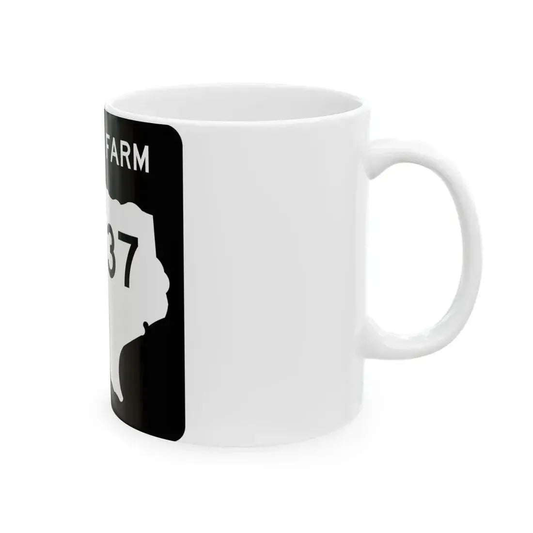 Texas FM 3137 (Texas) (Road Sign) White Coffee Mug - Go Mug Yourself