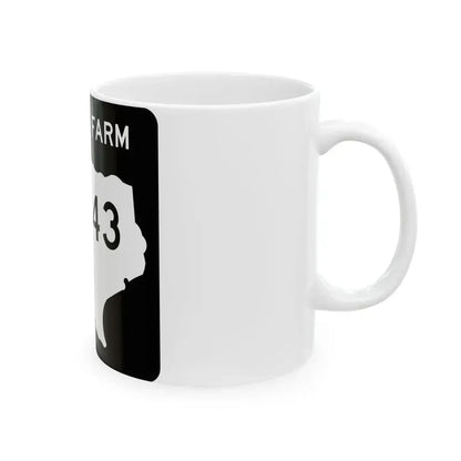 Texas FM 3143 (Texas) (Road Sign) White Coffee Mug - Go Mug Yourself