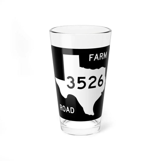 Texas FM 3526 (Texas) (Road Sign) Pint Glass 16oz 16oz - Go Mug Yourself