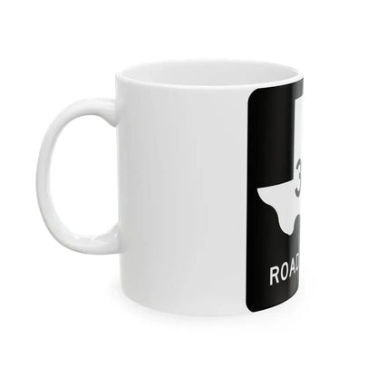 Texas FM 3590 (Texas) (Road Sign) White Coffee Mug - Go Mug Yourself