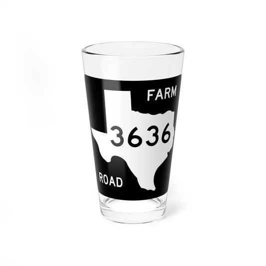 Texas FM 3636 (Texas) (Road Sign) Pint Glass 16oz 16oz - Go Mug Yourself