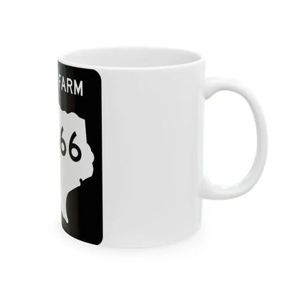 Texas FM 3666 (Texas) (Road Sign) White Coffee Mug - Go Mug Yourself