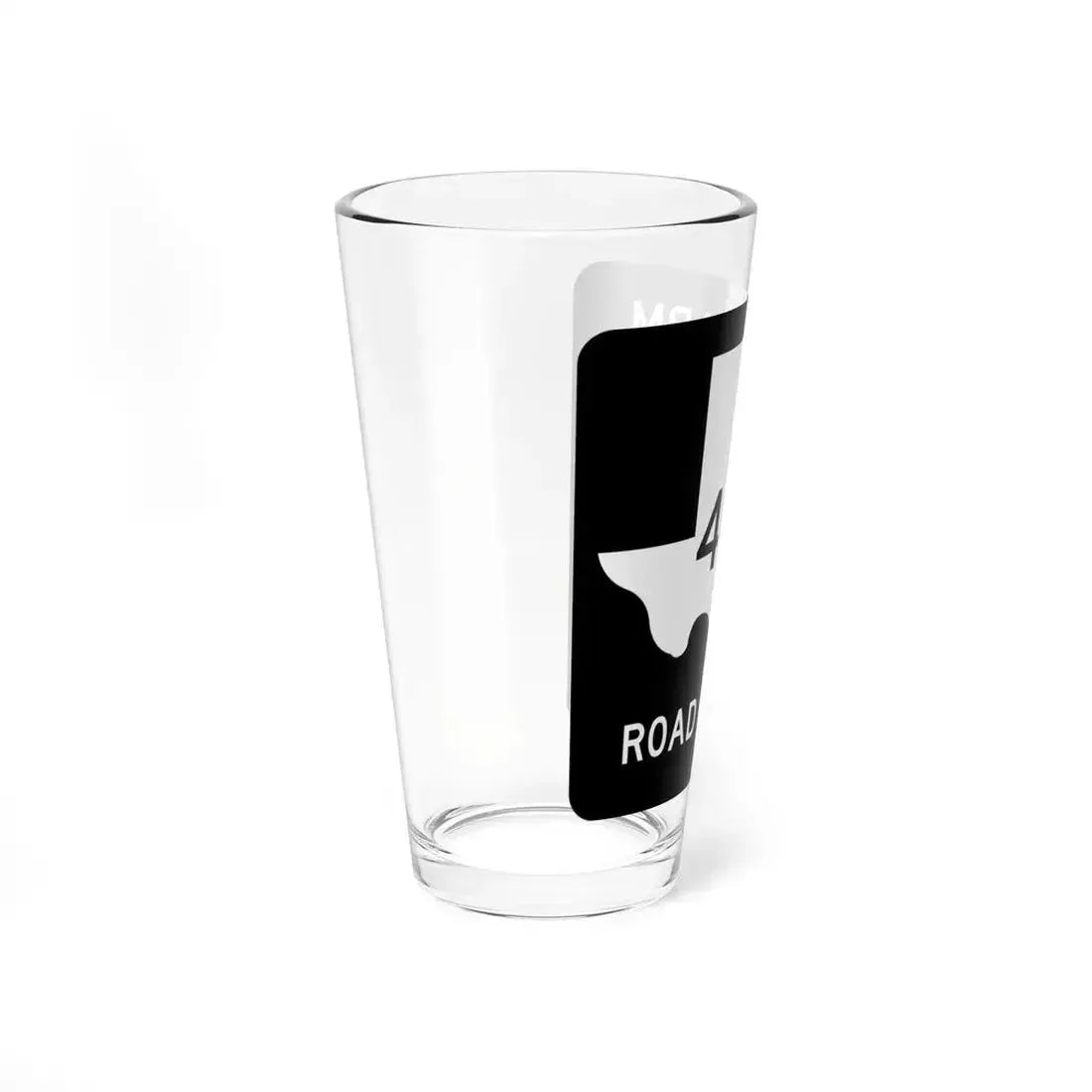 Texas FM 4074 (Texas) (Road Sign) Pint Glass 16oz - Go Mug Yourself