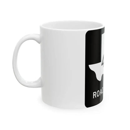 Texas FM 4093 (Texas) (Road Sign) White Coffee Mug - Go Mug Yourself