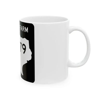 Texas FM 4179 (Texas) (Road Sign) White Coffee Mug - Go Mug Yourself