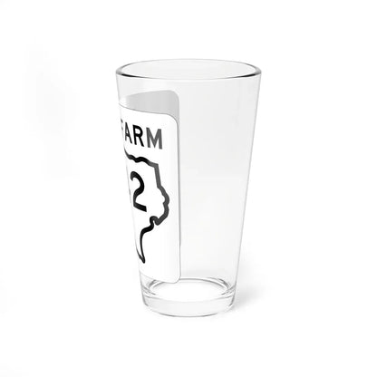Texas FM 42 1956 (Texas) (Road Sign) Pint Glass 16oz - Go Mug Yourself