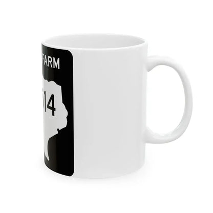 Texas FM 4514 (Texas) (Road Sign) White Coffee Mug - Go Mug Yourself