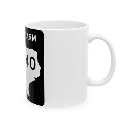 Texas FM 4540 (Texas) (Road Sign) White Coffee Mug - Go Mug Yourself