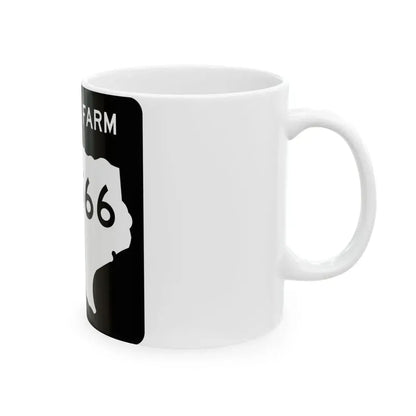 Texas FM 4566 (Texas) (Road Sign) White Coffee Mug - Go Mug Yourself
