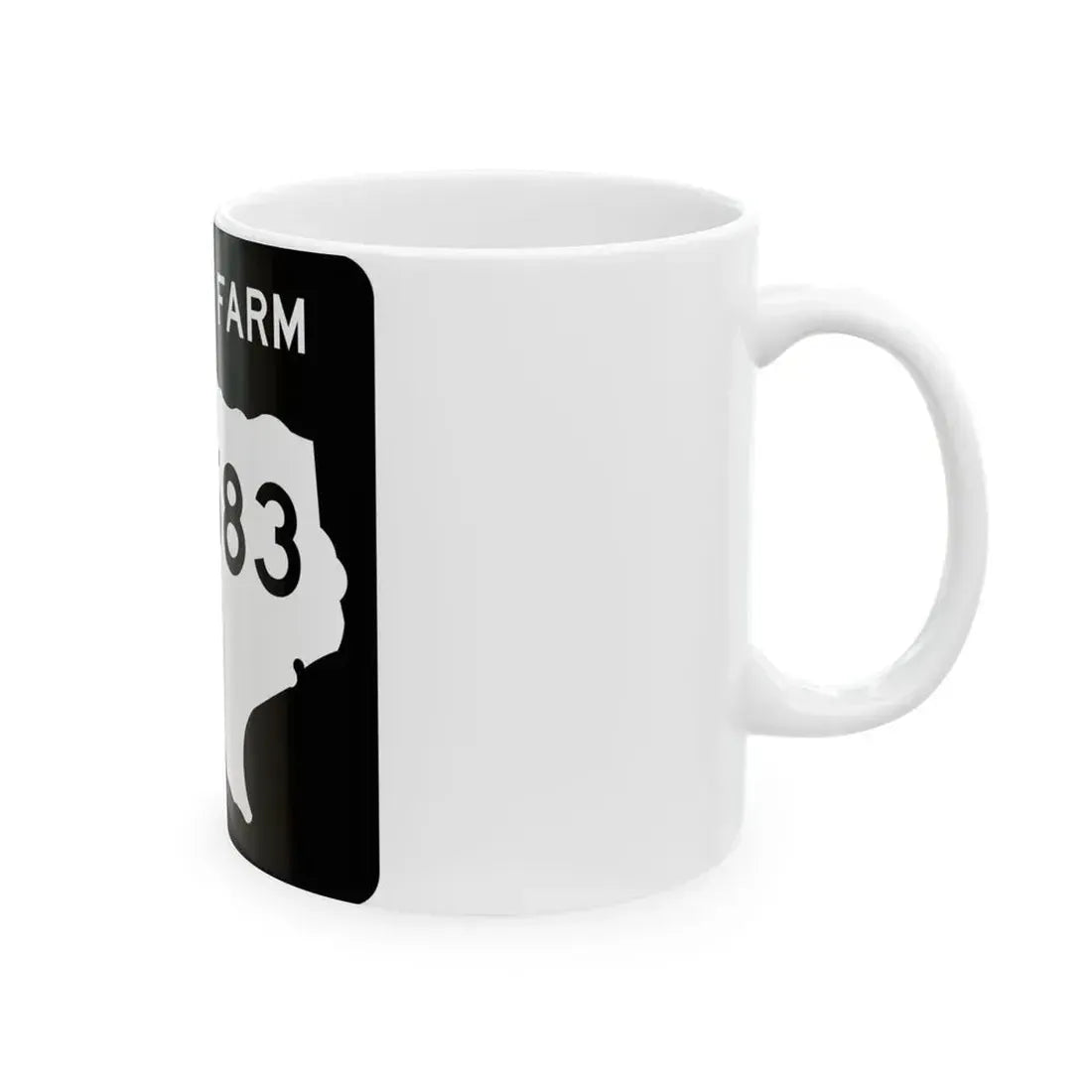 Texas FM 4583 (Texas) (Road Sign) White Coffee Mug - Go Mug Yourself