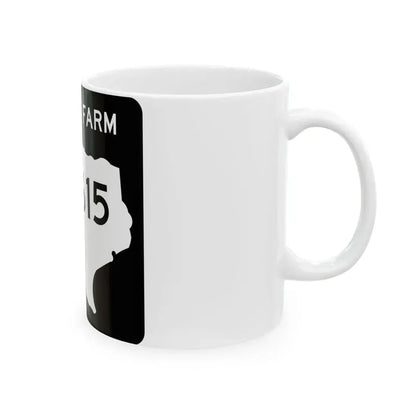 Texas FM 4615 (Texas) (Road Sign) White Coffee Mug - Go Mug Yourself