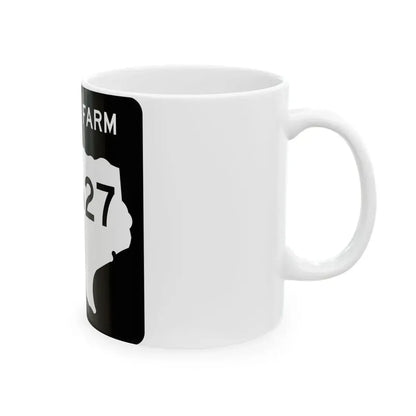 Texas FM 4627 (Texas) (Road Sign) White Coffee Mug - Go Mug Yourself