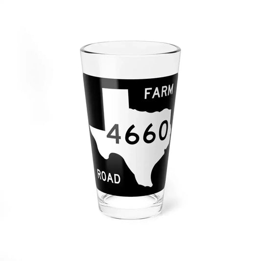 Texas FM 4660 (Texas) (Road Sign) Pint Glass 16oz 16oz - Go Mug Yourself