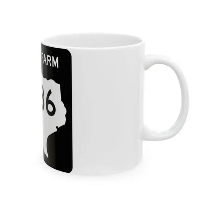 Texas FM 586 (Texas) (Road Sign) White Coffee Mug - Go Mug Yourself