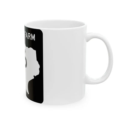 Texas FM 6 (Texas) (Road Sign) White Coffee Mug - Go Mug Yourself