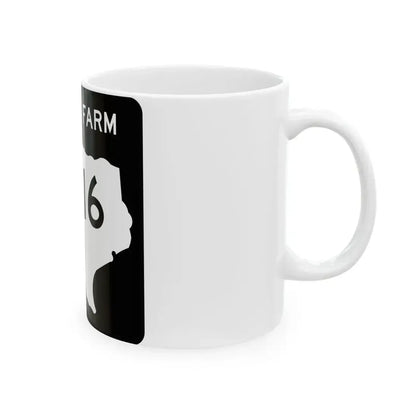 Texas FM 616 (Texas) (Road Sign) White Coffee Mug - Go Mug Yourself