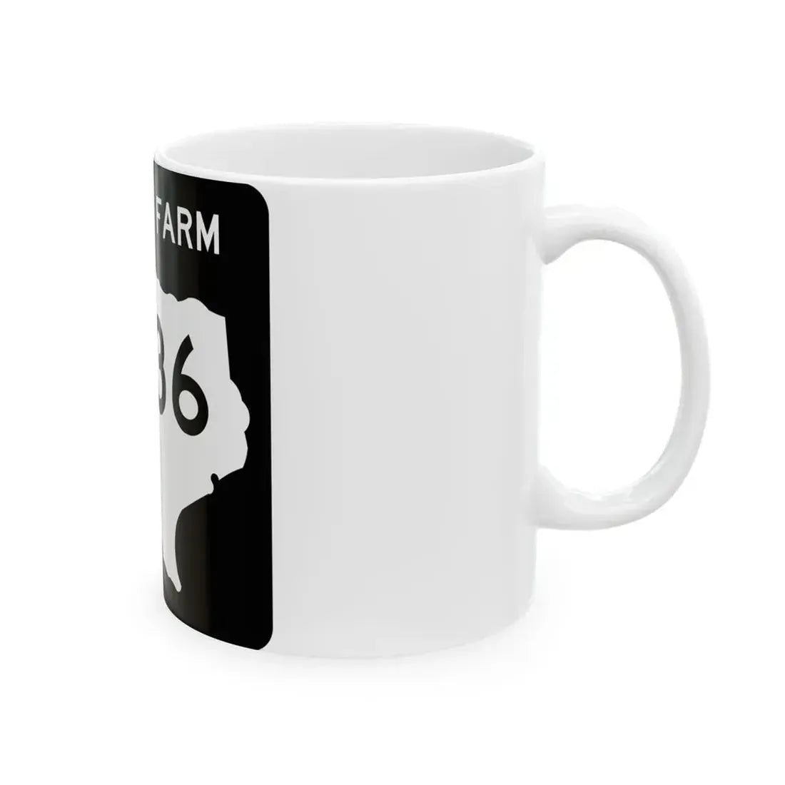 Texas FM 636 (Texas) (Road Sign) White Coffee Mug - Go Mug Yourself