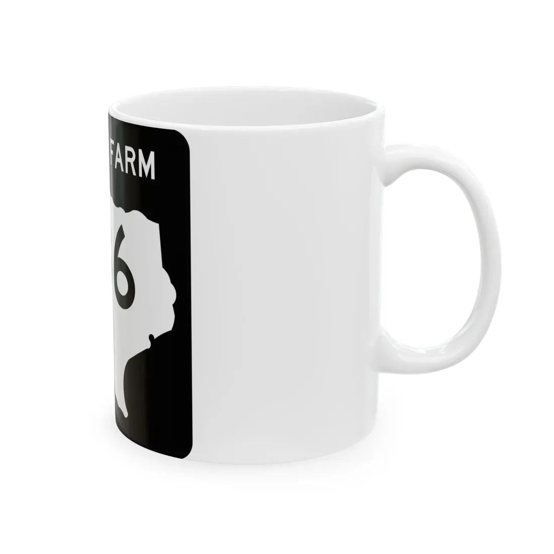 Texas FM 86 (Texas) (Road Sign) White Coffee Mug - Go Mug Yourself