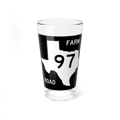 Texas FM 97 (Texas) (Road Sign) Pint Glass 16oz 16oz - Go Mug Yourself