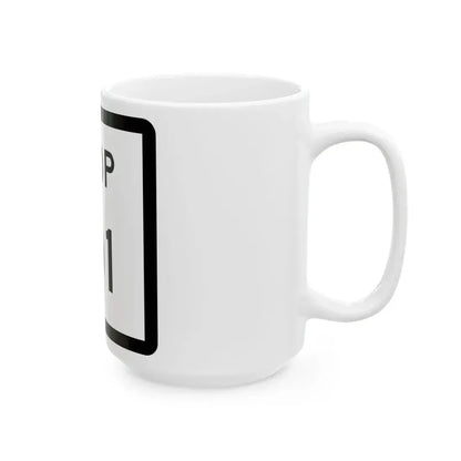 Texas Loop 101 (Texas) (Road Sign) White Coffee Mug - Go Mug Yourself