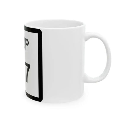 Texas Loop 107 (Texas) (Road Sign) White Coffee Mug - Go Mug Yourself