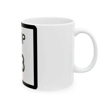 Texas Loop 113 (Texas) (Road Sign) White Coffee Mug - Go Mug Yourself