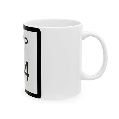 Texas Loop 144 (Texas) (Road Sign) White Coffee Mug - Go Mug Yourself