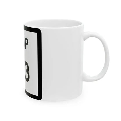 Texas Loop 153 (Texas) (Road Sign) White Coffee Mug - Go Mug Yourself