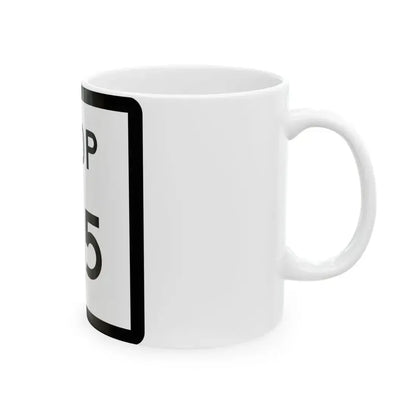 Texas Loop 155 (Texas) (Road Sign) White Coffee Mug - Go Mug Yourself