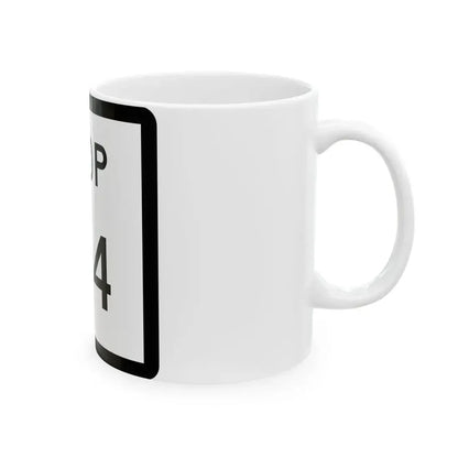 Texas Loop 174 (Texas) (Road Sign) White Coffee Mug - Go Mug Yourself