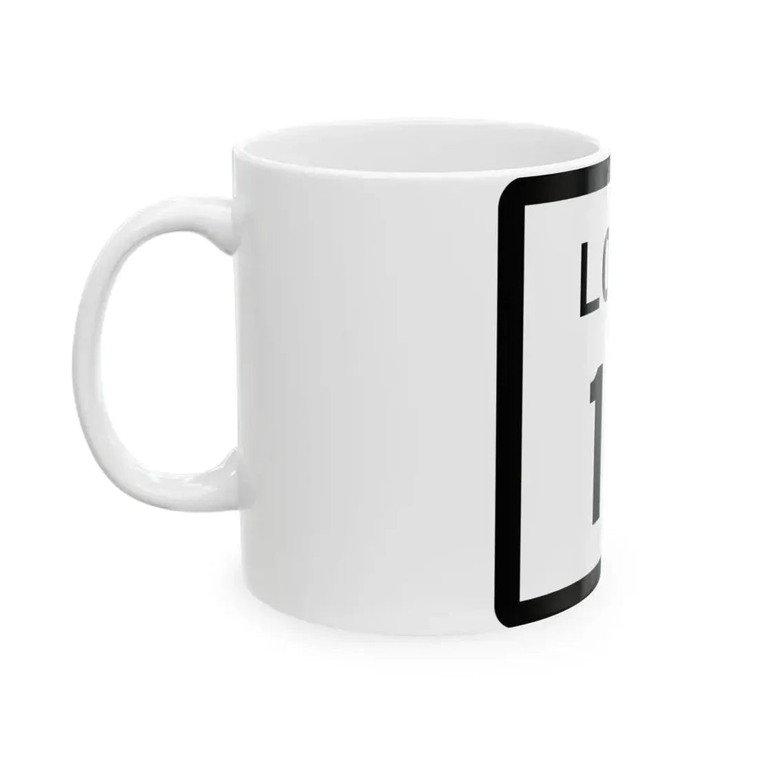Texas Loop 18 (Texas) (Road Sign) White Coffee Mug - Go Mug Yourself