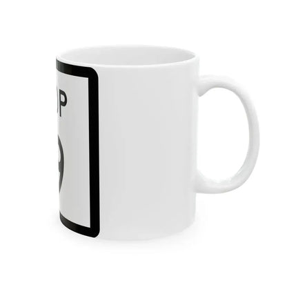 Texas Loop 19 (Texas) (Road Sign) White Coffee Mug - Go Mug Yourself