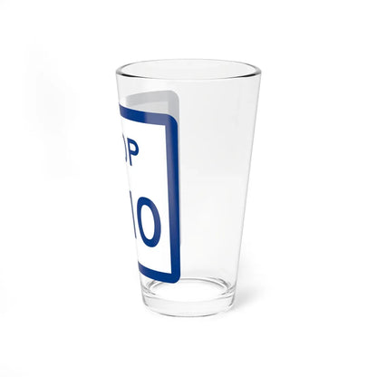 Texas Loop 1910 (Texas) (Road Sign) Pint Glass 16oz - Go Mug Yourself