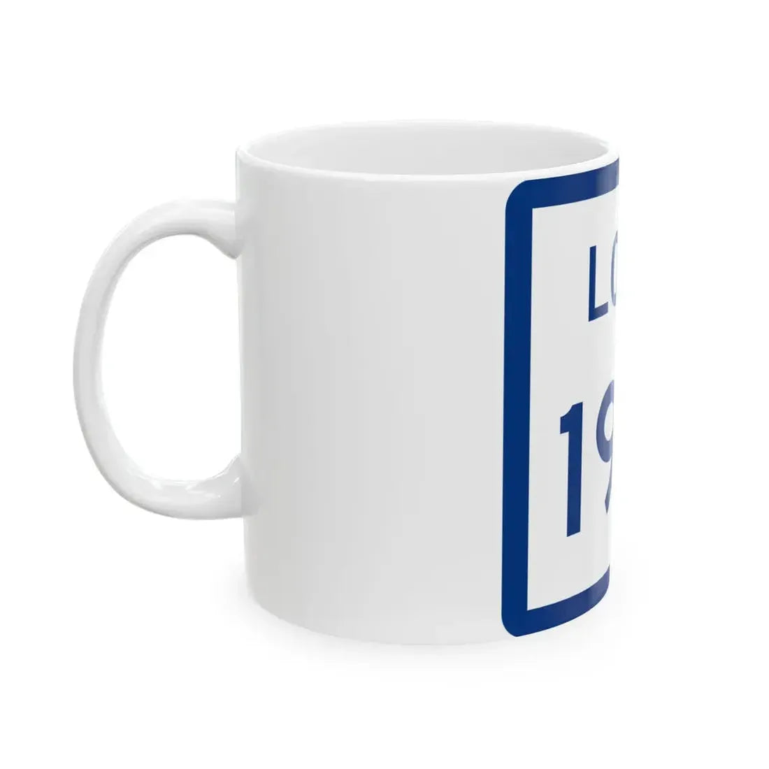 Texas Loop 1910 (Texas) (Road Sign) White Coffee Mug - Go Mug Yourself