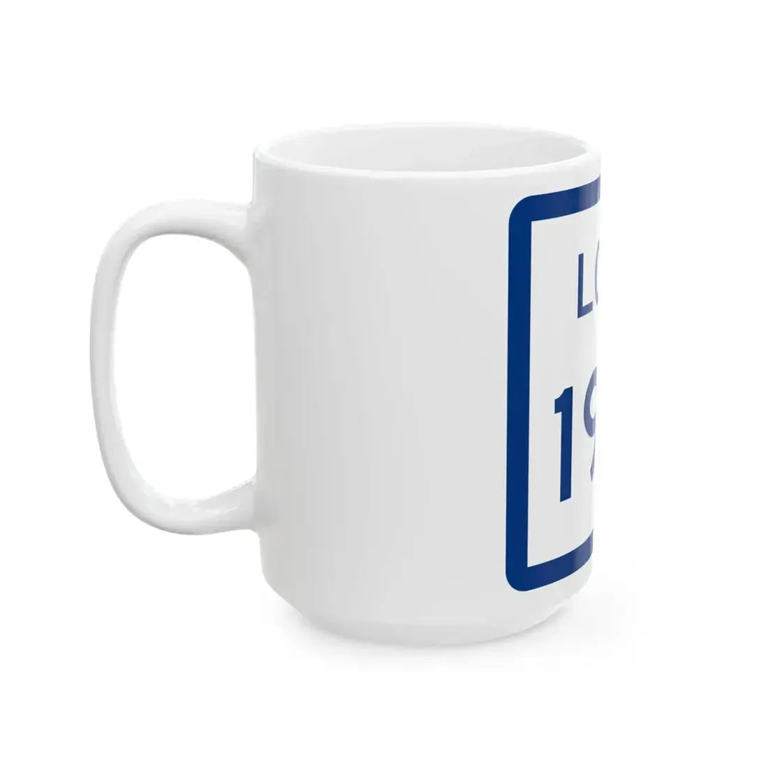 Texas Loop 1910 (Texas) (Road Sign) White Coffee Mug - Go Mug Yourself
