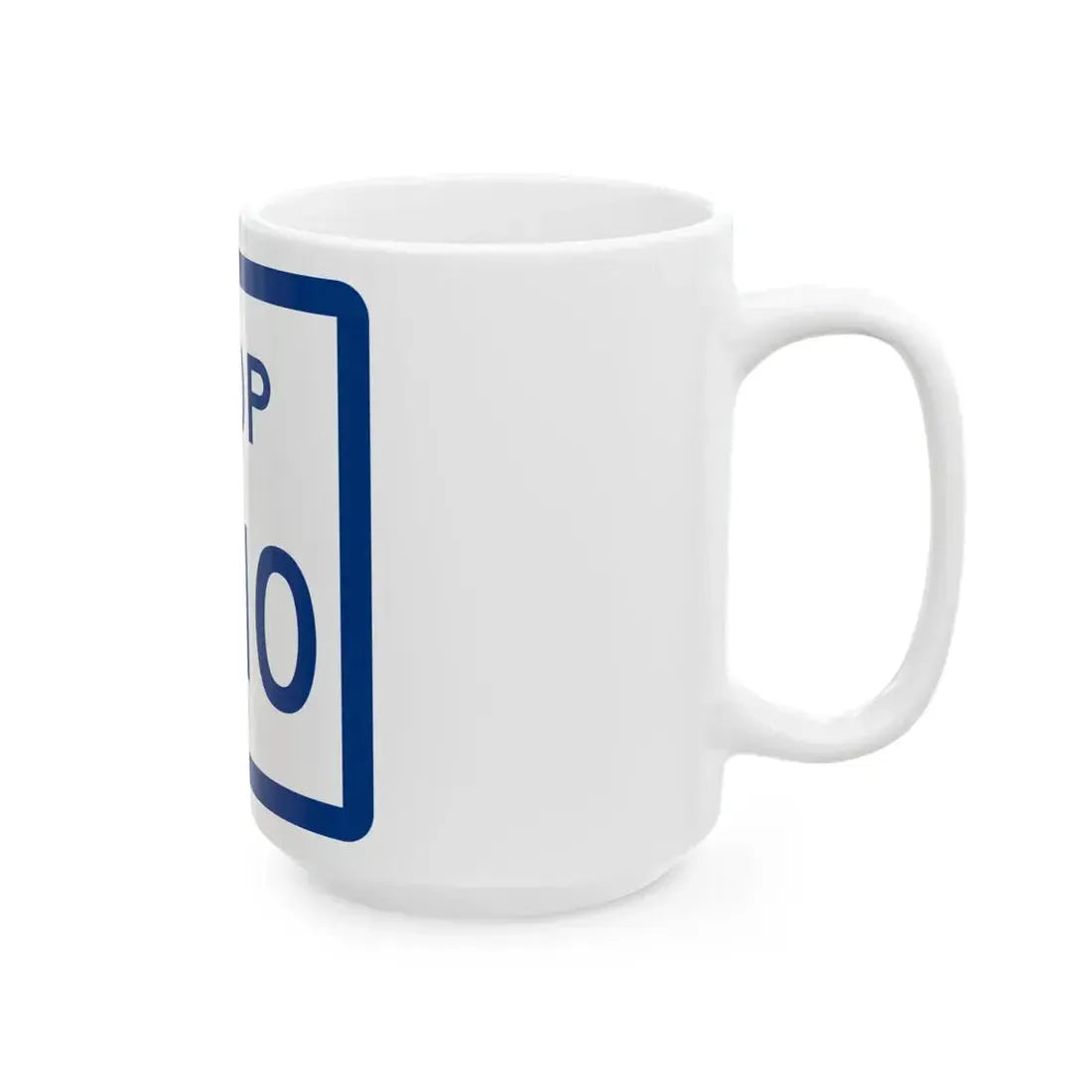 Texas Loop 1910 (Texas) (Road Sign) White Coffee Mug - Go Mug Yourself