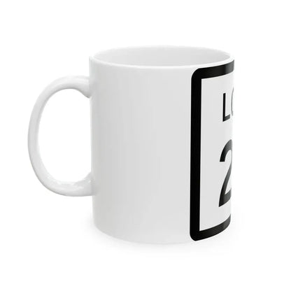 Texas Loop 20 (Texas) (Road Sign) White Coffee Mug - Go Mug Yourself
